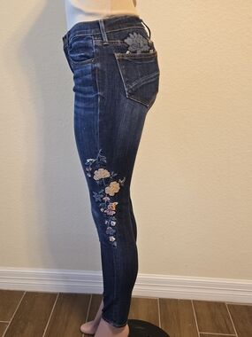 DRIFTWOOD Embroidered Dark Blue Skinny Jeans - Women